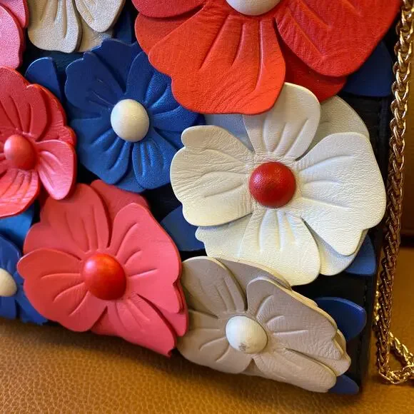 KATE SPADE Madison Daisy Lane Sam Leather Floral Convertible Crossbody Satchel - Picture 3 of 13